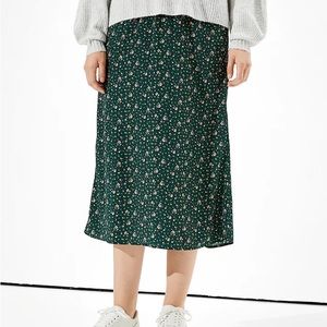 AE Silky Slip Midi Skirt